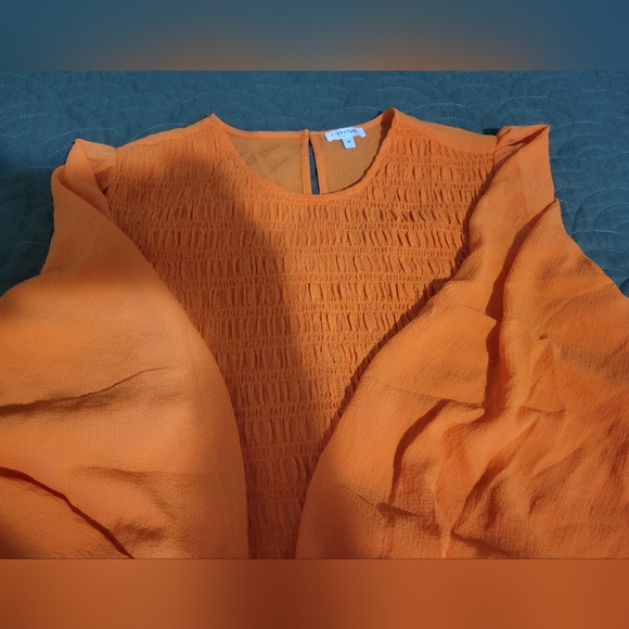 Orange Smocked Top - Picture 3 of 3